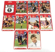 1991 Stimorol AFL Trading Cards Club Team Set Carlton (10) --EXCELLENT