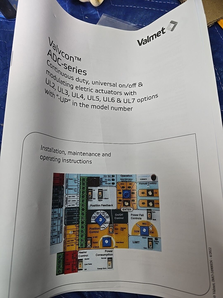 Valvcon Valmet Adc-Series Continuous Duty, Universal On/off ...