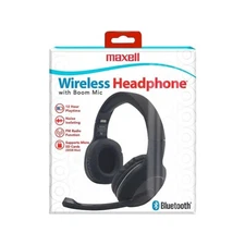 NEW Maxell BT-BMH Bluetooth Headphones With Boom Microphone 12 Hour Playtime