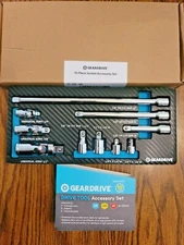 Geardrive 10pc 1/4, 3/8 & 1/2 Master Extension, Swivel & Adapter Set