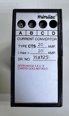 Minilec CTS.20 Current Converter | 20A Max | Industrial CT Sensor