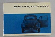 Owner's Manual VW Beetle 1200 / 1300 / 1500 Sedan + Convertible Stand 1967