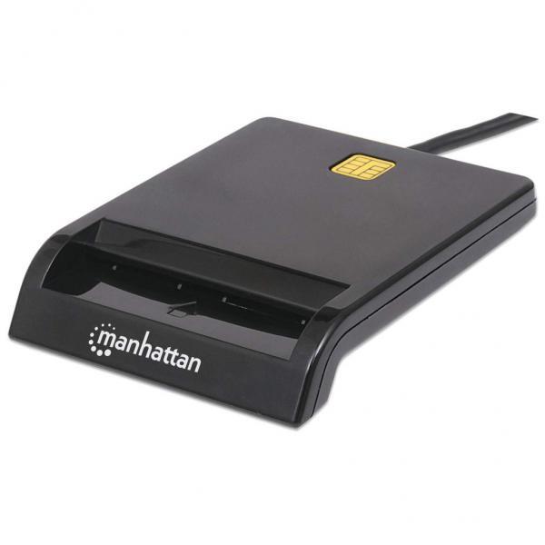 Manhattan Lettore/Scrittore di Smart Card USB Compatto Nero