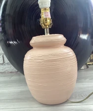 VTG  '80S ALSY Plaster “Swirl”Lamp Marked Alsy MCM