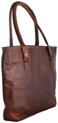 Echtes Naturleder Vintage Messenger Damen Schulter Hippie Tote Bag Schlinge - Bild 5 von 6