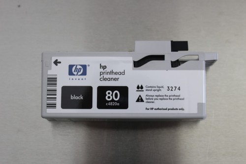 GENUINE HP #80 Black Printhead Cleaner Only C4820A OPEN UNUSED - Afbeelding 2 van 5