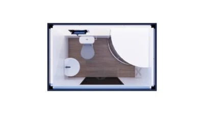 Sanitärcontainer kaufen - 2,4 m x 1,5 m - Villex - voll ausgestattet! - Bild 1 von 4