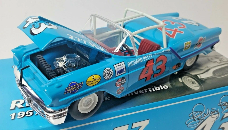 RICHARD PETTY 1/24 #43 1957 OLDS 可转换压铸 - 国王的第一辆赛车  — 第 4/4 张图片