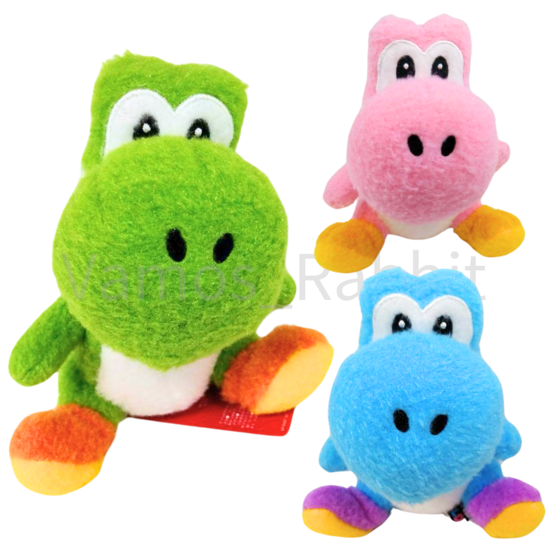 Super Nintendo World Fluffy Plush Toy Yoshi Blue Universal Studios