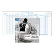 Zions Time Pay And Wages Hardcovered Book Recyclable 26 Lines 290 X 290mm
