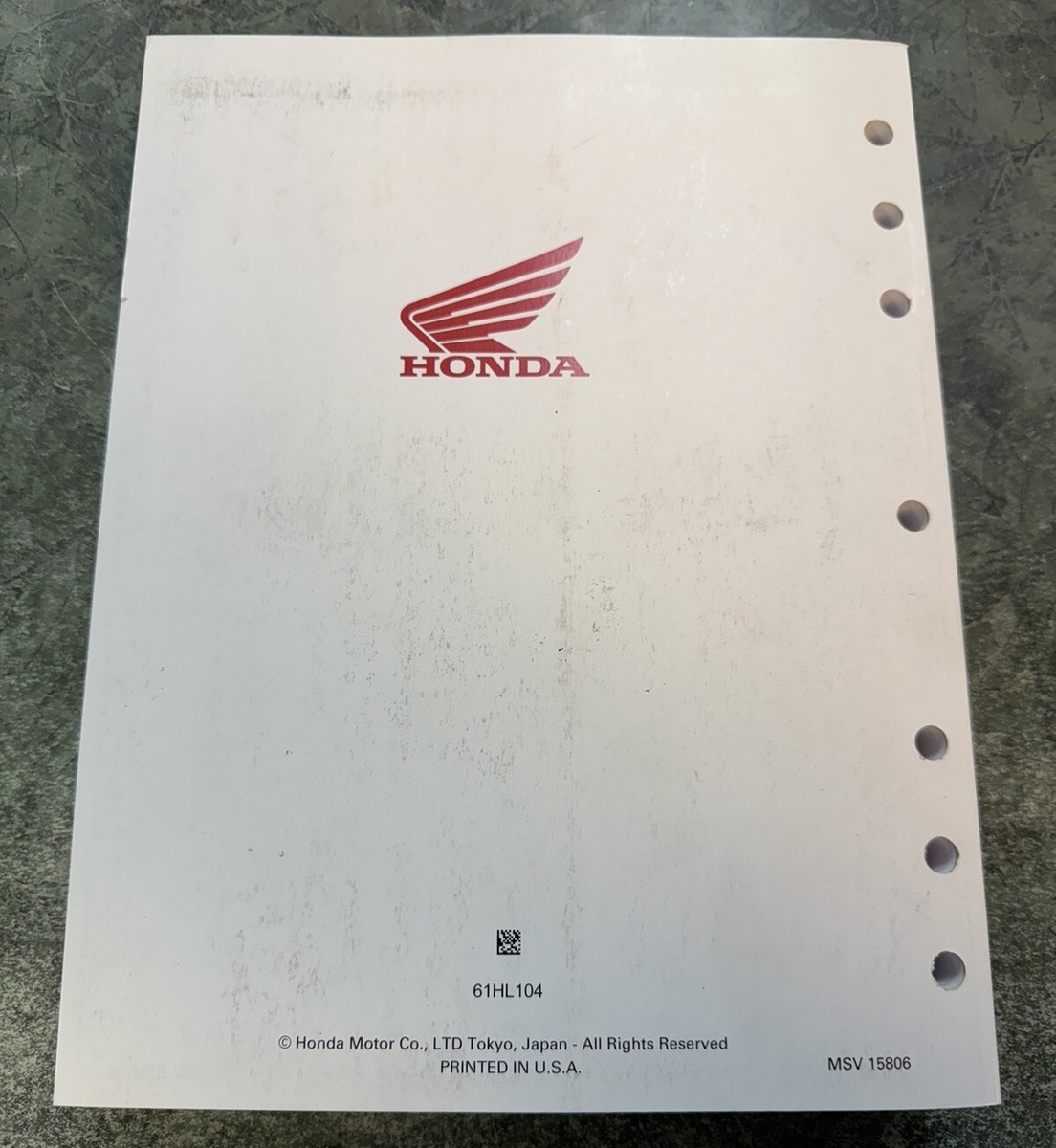2009-2013 Honda Big Red 700 MUV 700 MUV700 Service Manual Genuine