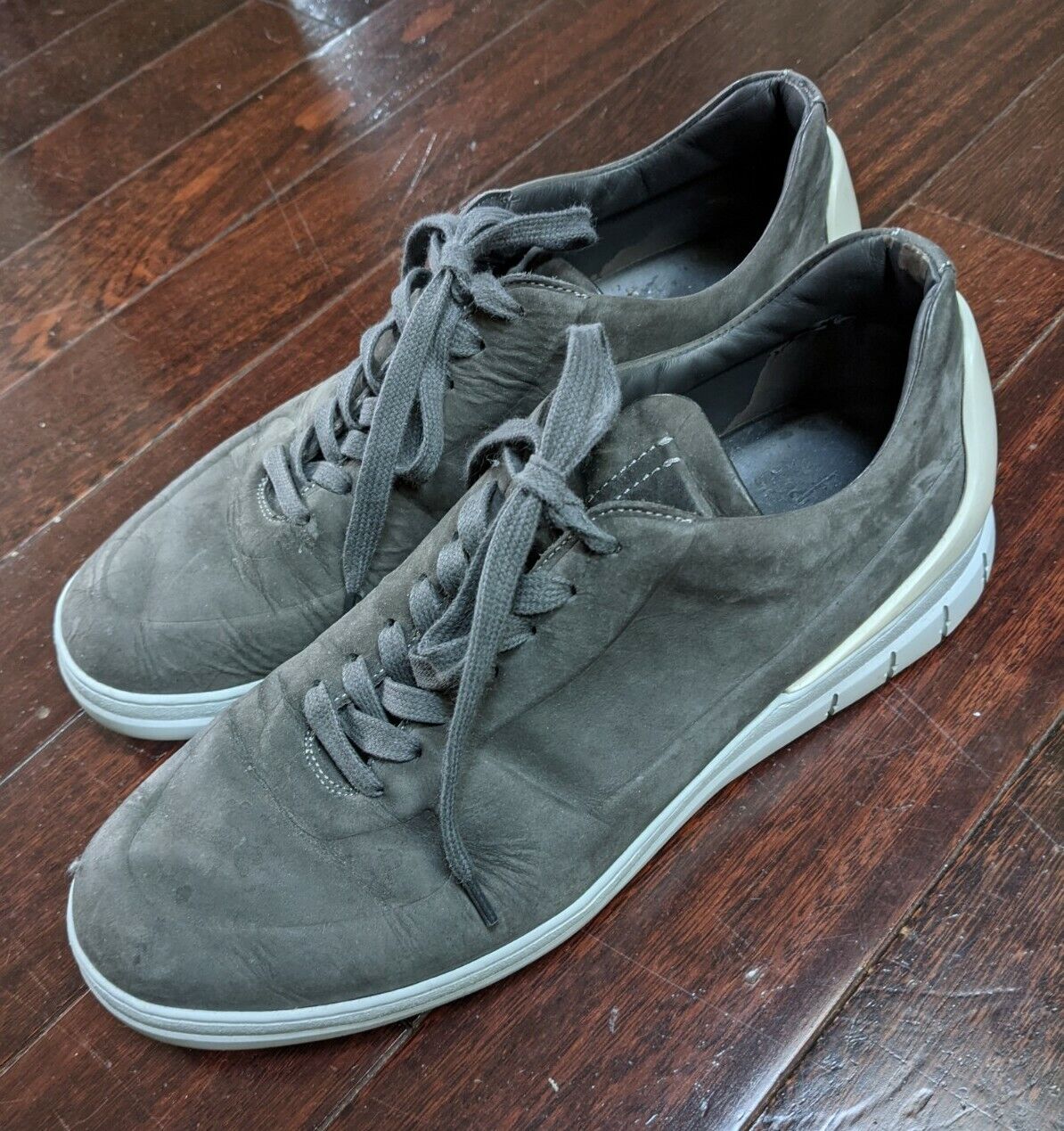 Dunhill Radial Spoiler Mens Sneakers Grey Suede Leath… - Gem