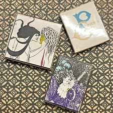 VINTAGE DESIGNER MATCH BOXES AUBREY BEARDSLEY ART  PIER 6 MALIBU SIDE STRIKE