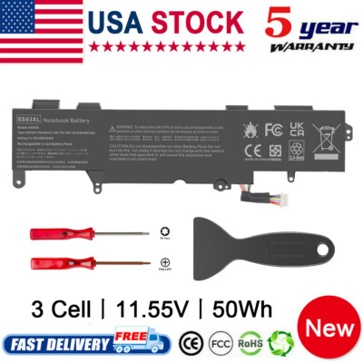 Batterie HP EliteBook Wikinu 50Wh SS03XL 933321-855 Batterie Pour HP EliteBook 730 735 740 745 755 830 840 846 G5, 730 Ss03xl 50wh 6 Cellules