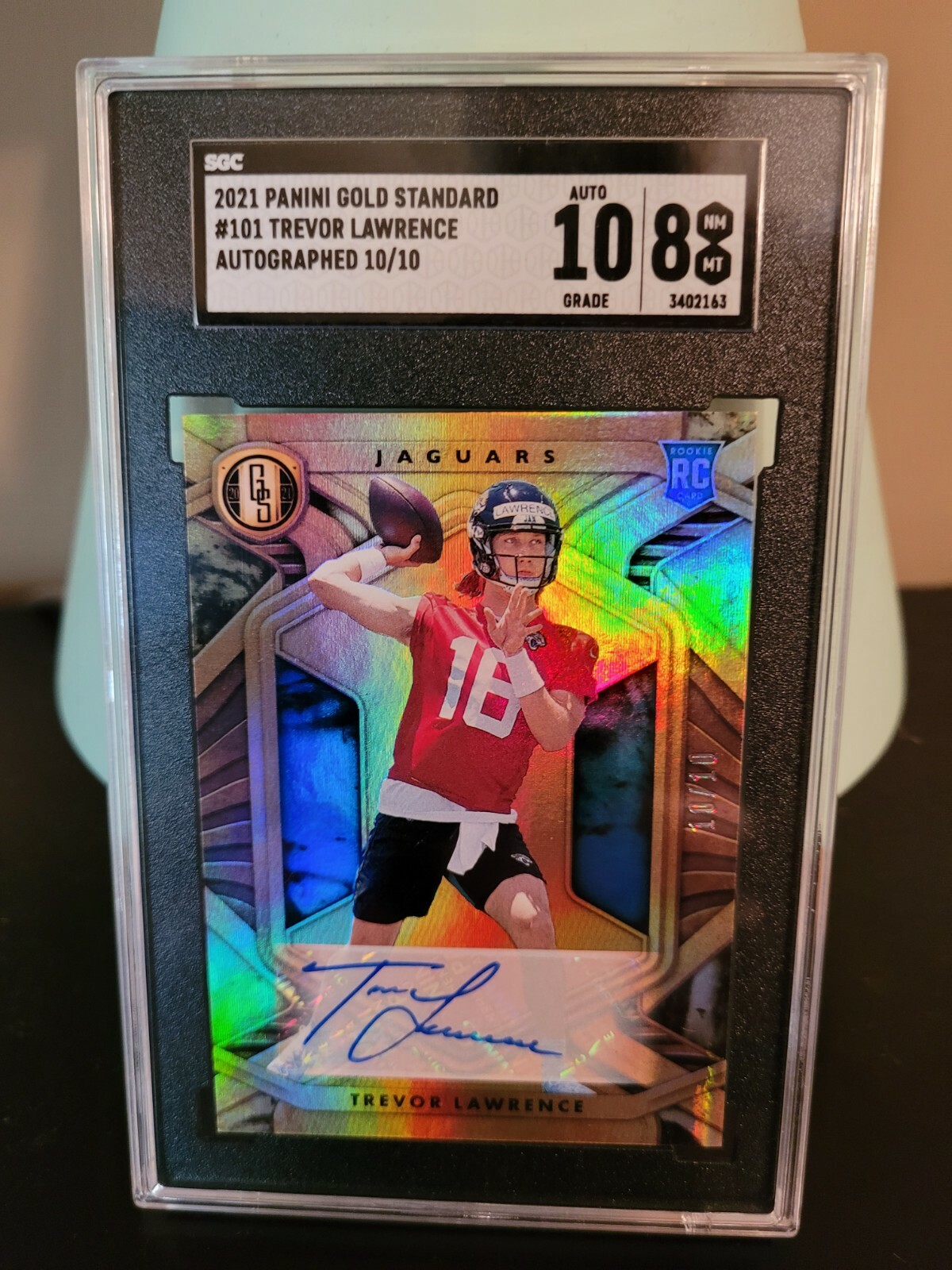 Trevor Lawrence Panini Gold Standard #101 Rookie Autographs