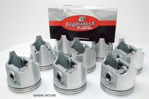 69-70-71-72-73-74-75-76-Ford-Mercury-5-8L-351W-V8-8-Pistons-and-Cast-Ring-Set