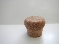 CORK RINGS RED / BROWN  SPOTTED RUBBERIZED BUTT CAP / END CAP.    ONE CAP  