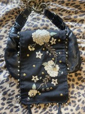 Chloé Damen Bracelet Bag schwarz Leder/Canva...