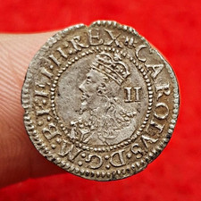 Charles I Aberystwyth Wales Half Groat Silver Hammered Coin Spink 2901