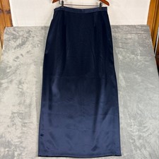 Vintage Victor Costa Satin Long Length Maxi Skirt Womens Size 14W USA Made NWT