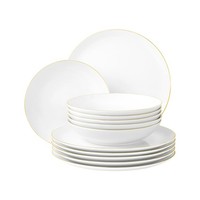 Seltmann Weiden Liberty Goldrand Tafelservice 12-Teilig FüR 6 Personen