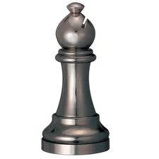 Cast Chess Bishop Black - Hanayama Metal Puzzle