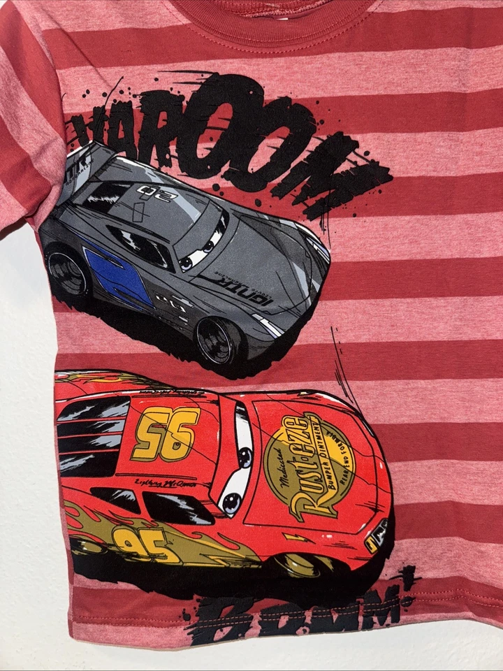 Disney PIXAR Cars Movie Lightening McQueen boys size 4 top - Изображение 2 из 4