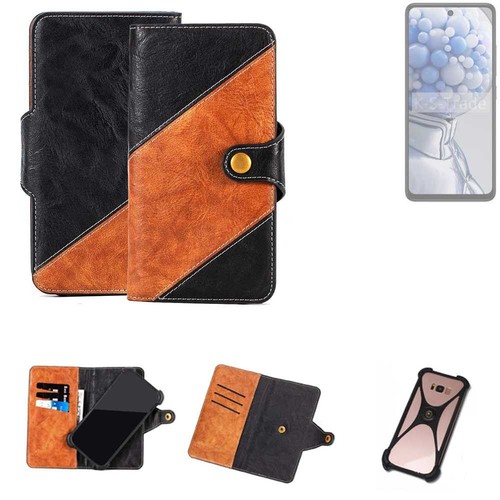 Cheshaoping Stand Custodia in PU Pelle TPU Silicone Case Per DOOGEE S200 5G 6.72 Premium Portafoglio Guscio Protettiva Anti Urto e Graffi (Blu Scuro