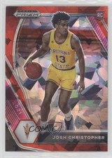 2021-22 Panini Prizm Draft Picks Variation Red Ice Josh Christopher #22 0r6v