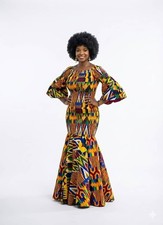 African print dresses for women maxi