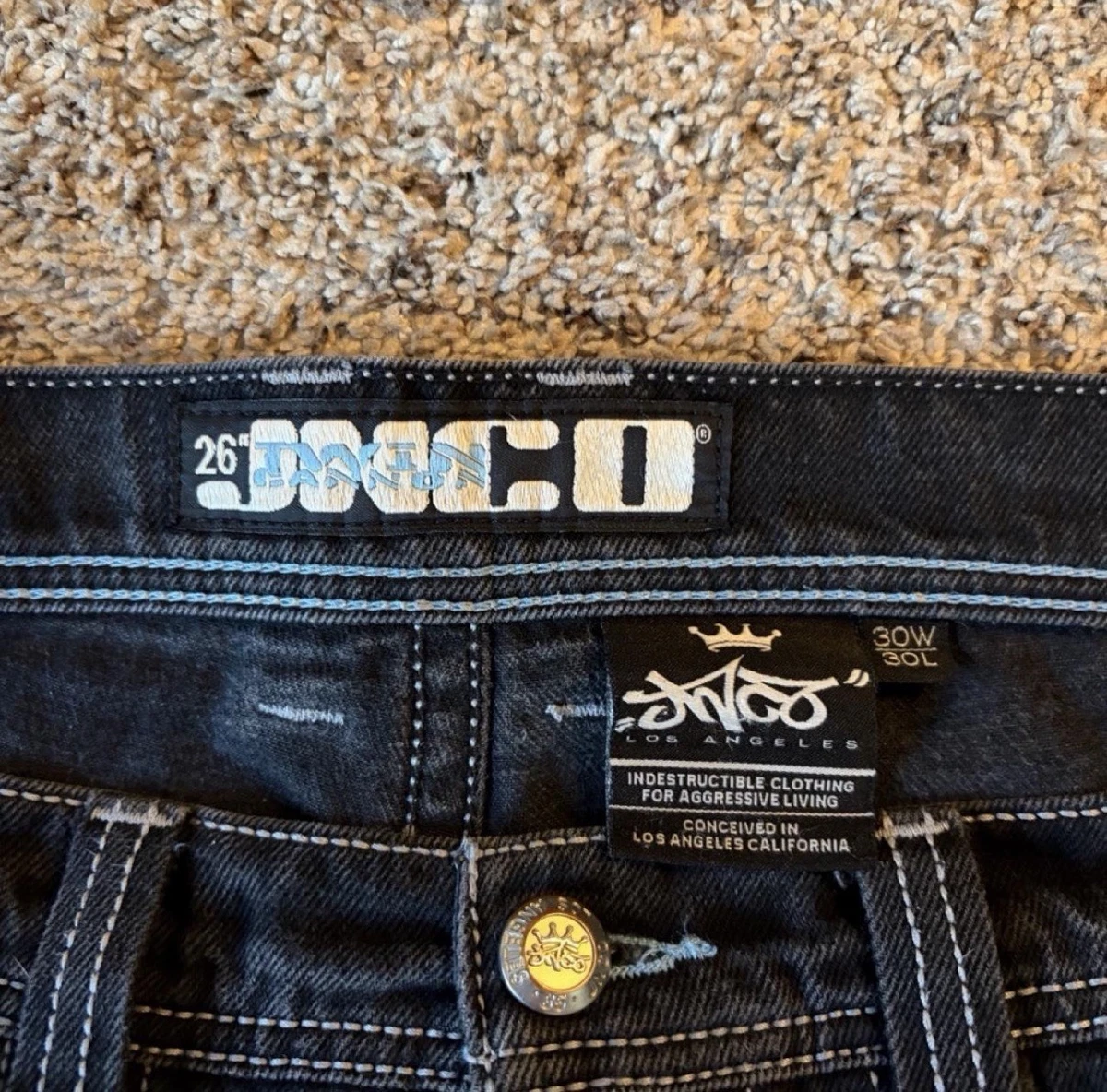 Black JNCO 30 Inch Inseam Jeans for Men for sale | eBay