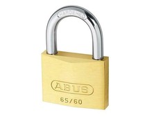 Image of ABUS Mechanical 65/60Mm Brass Padlock Keyed Alike 6601 ABUKA12006