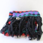 Women's Geometric Pattern Scarf Black Purple Red Teal 100% Acrylic — photo 2