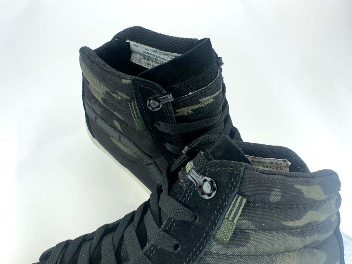 Size 9 - New - Defcon x Vans Sk8-Hi Notchback Pro - Multicam Black 