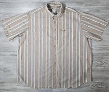 Vtg Carhartt Shirt Rugged Outdoor Wear Button Up Mens 2XL Short Sleeve Workwear