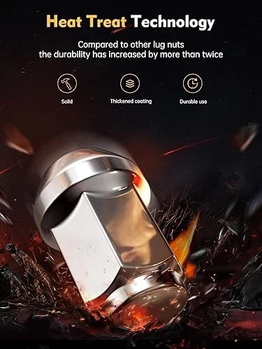 M12X1.5 Lug Nuts - Replacement for 2006-2020 Ford Fusion, 2012-2018 Foc Foto 4 de 4