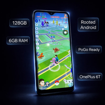 OnePlus 6/6T (128/256GB) - 6/8GB RAM - Rooted Android Pokémon Go Spoofing Phone