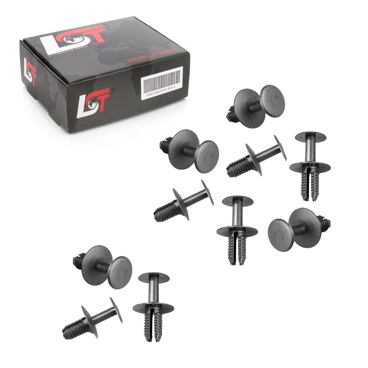 10x for Mercedes Bumpers Expansion Rivets Fastening Clips Black