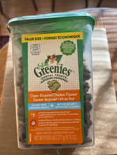 Box of 4 Greenies Feline Adult Dental Cat Treats, Oven Roast Chicken 4x 9.75 oz.