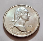 Liberty Lobby 1973 Silver Round • 1 Troy Oz • .999 Fine • Pristine Example • X23