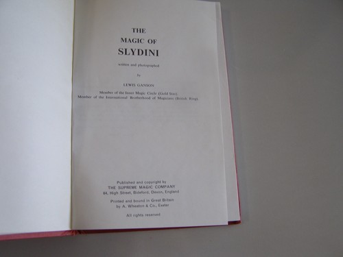 The Magic of Slydini - Picture 2 of 2