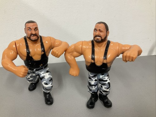 Vintage WWF Hasbro Luke Butch Bushwackers Wrestlin...