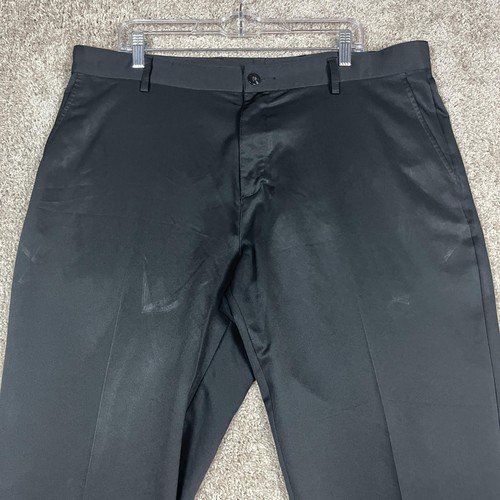 Adidas Climalite Pants Mens 38x30 Black Golf Athletic Performance Polyester - Picture 2 of 14