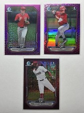 x3 2026 Bowman Numbered/Color Chrome Lot WILLITS COY JAMES MARCONI GERMAN 1st