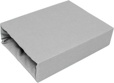 Best for Kids Spannbettlaken 140x200 cm 100% Baumwolle Jersey - Silber  Oeko-Tex