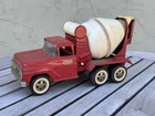 Vintage Original Tonka Cement Mixer No. 620 Red Pressed Steel Truck