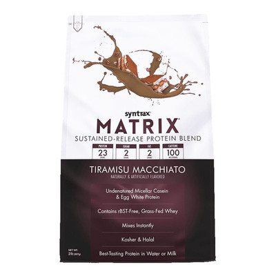 Matrix Peanut Butter Cookie Sustained Release Protein Powder Blend 2 Lb with Rea