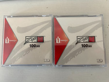 2 IOMEGA 100MB Zip Disks for PC - Brand New, Never Used