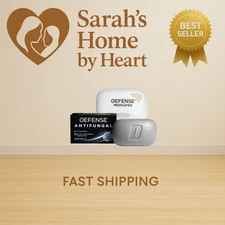 Defense Antifungal Bar Soap | Jock Itch, Ringworm, Athlete's Foot, Skin Fungu...