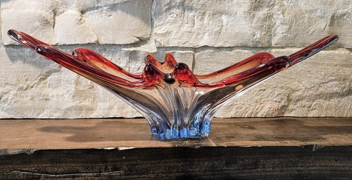 Vintage MCM Murano Large Centerpiece Bowl Made in Italy! - Picture 2 of 5